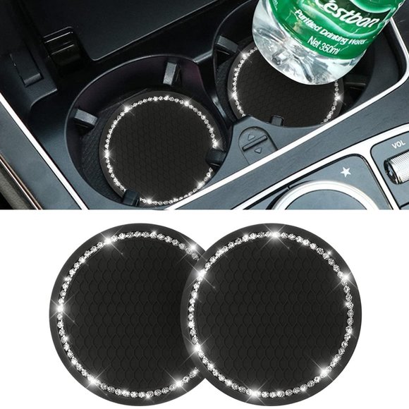 Sparking  Coaster, 2 Pack Universal Auto Anti Slip Cup Holder - Picture 1 of 5